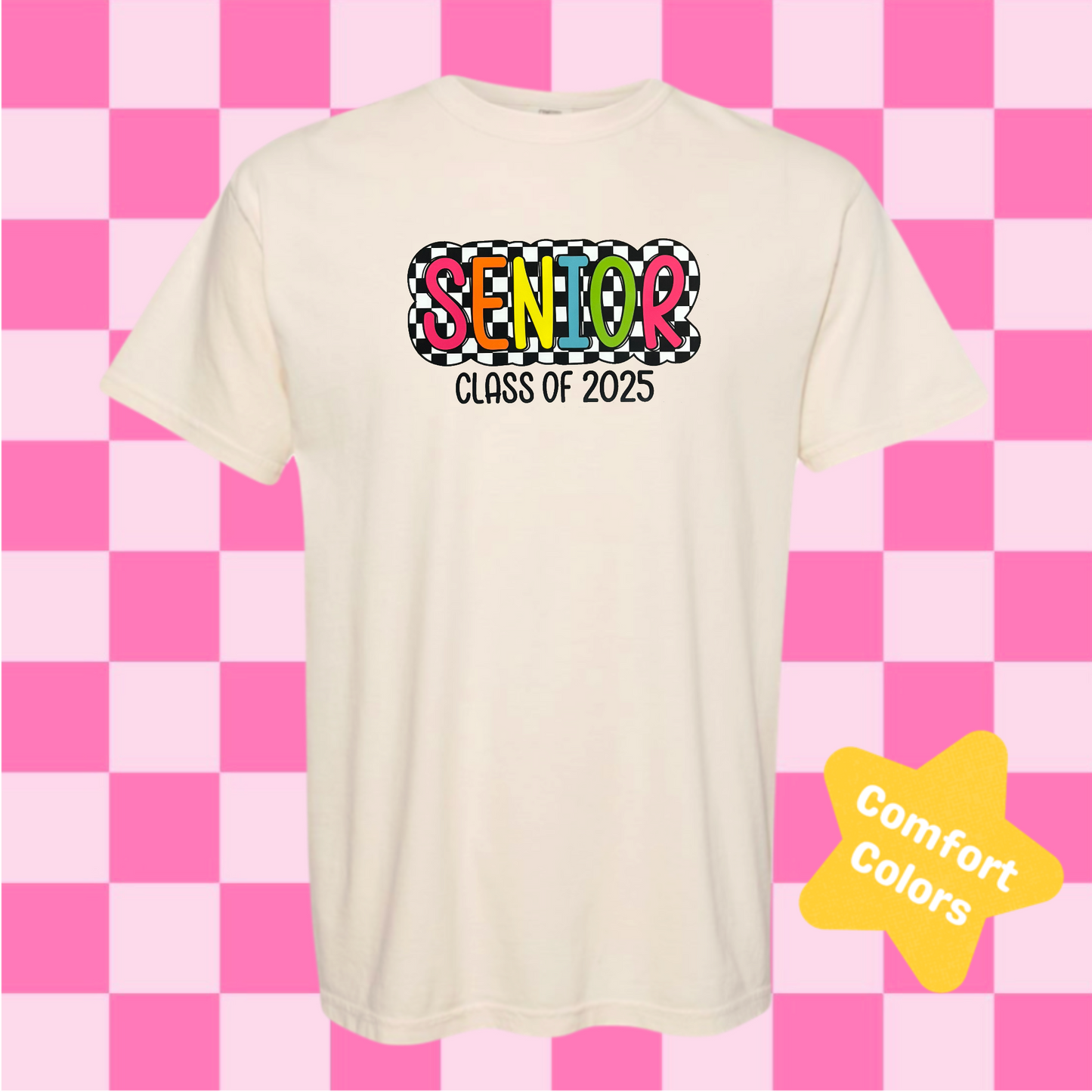 Checkered Senior Tee